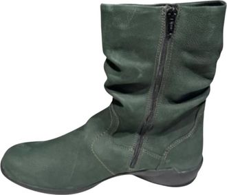Wolky Luna Boot - Dames - Hoge Laarzen - Groen - 41 EU - Wol - Schoenen