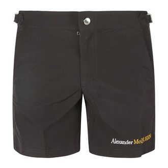 Alexander McQueen Casual Shorts, male, Brown, S, Black Sea Clothing SW Logo Fitted