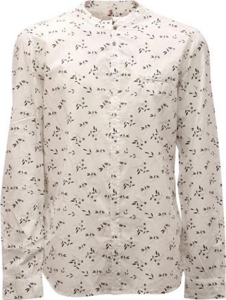 Officina36 White Cotton Shirt with Coreana Collar