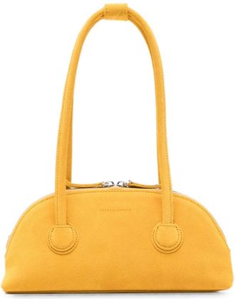 Marge Sherwood Tassen, Dames, Geel, ONE Size, Leer, Soft Boston Bag