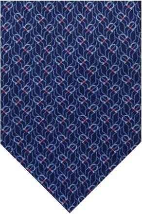 Ferragamo Blue Gancini Tie