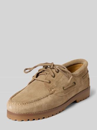 Jack & Jones Jack & Jones Bootsschuhe aus Leder mit Schn&uuml;rung Modell BROOKLYN in Beige, Gr&ouml;&szlig;e 40