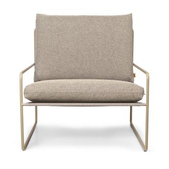 Ferm Living Desert Dolce Outdoor Sessel, cashmere / dark sand