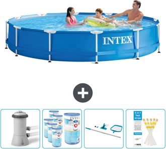 Intex Piscina Con Estructura Redonda - 366x76 Cm - 7-piezas Scb94