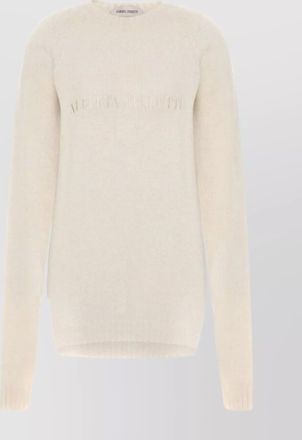 Alberta Ferretti long sleeve crew neck knit sweater