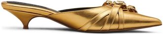 Marc Jacobs The Emma kitten-heel mules - women - Leather/Leather/Leather - 37 - Gold