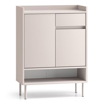 Selsey Selsey Dioce - Scarpiera Con Vani E Cassetto, Greige, 70 Cm