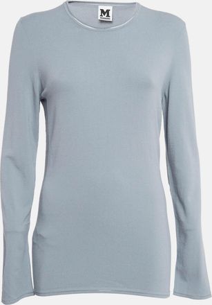 M Missoni M Missoni Grey Knit Full Sleeve Top