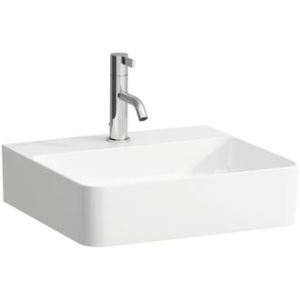 Laufen Laufen - Val Lavabo Con Enjuague Manual, 1 Agujero Para Grifo, Con