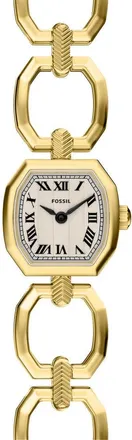 Fossil Harlow Mini Chain Link Bracelet Watch, 20mm in Gold at Nordstrom