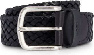 BOSS Woven leather belt
