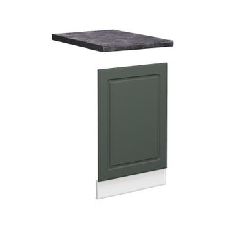 Vicco Panel Frontal Fame-line, Verde Dorado Casa De Campo, 45 Cm, Et Antracita Vicco