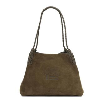 Etro Libra Small Schoudertas - Dames - Tassen - Bruin - Maat: ONE Size Zijde