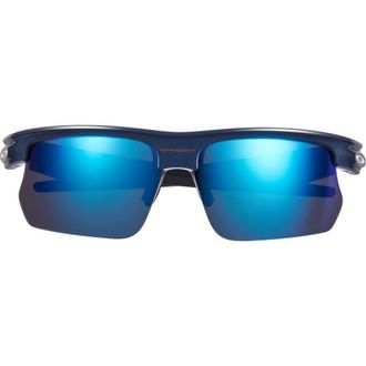 Oakley BiSphaera 68mm Oversize Gradient Prizm Rectangular Sunglasses in Team Usa Abyss /prizm Sapphire at Nordstrom