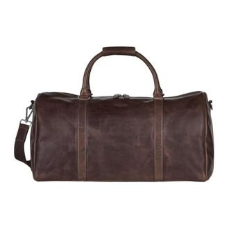 Howard London Weekendtas Hunter - Heren - Weekendtassen - Bruin - ONE Size - Leer - Tassen