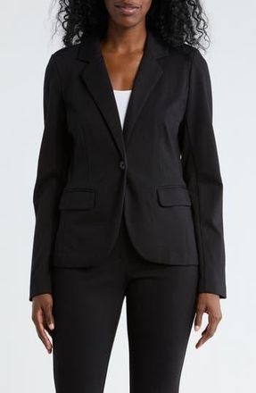 Nordstrom Rack Essential Ponte Blazer in Black at Nordstrom Rack, Size X-Small