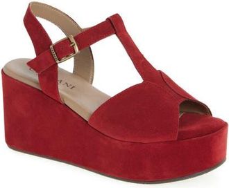 Cordani Jaycee Platform Sandal in Red Suede at Nordstrom, Size 8.5Us
