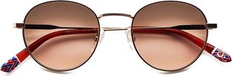 Etnia Barcelona Le Marais II Sun PGRD Mens Sunglasses Rose-Gold Size 49