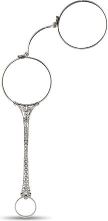 Luxury Bazaar Antique Platinum 1.25ct Diamond Lorgnette MF14-070626