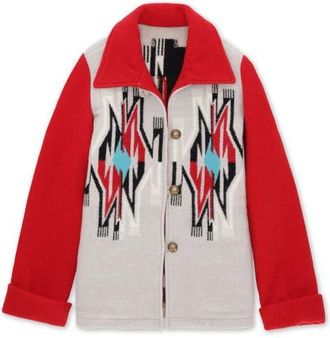 Fortela Fearce Navajo Wool Blend Jacket in Navajo Red at Nordstrom, Size Small