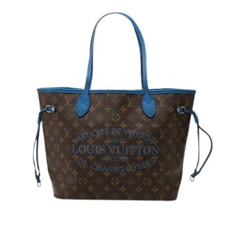 Louis Vuitton Pre-owned Tote Bags, female, Brown, Size: ONE SIZE Pre-owned Ikat Neverfull MM