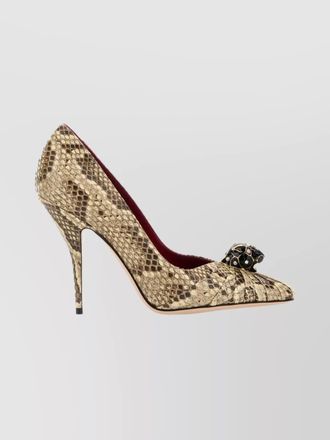 Valentino Garavani python leather pumps