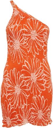 Faithfull The Brand Mini-jurk met bloemenprint - Oranje