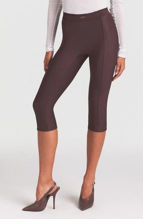 SKIMS High Waist Capri Pants in Raisin at Nordstrom, Size Xx-Small