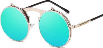 Generic Retro Metal Punk Flip Sunglasses, Men and For Women Outdoor Street Shooting Vacation Beach Glasses