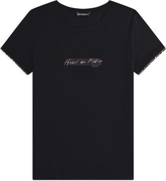 Freddy T-shirt donna in jersey viscosa con inserto animalier