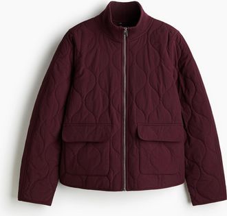 H&M Oversized Steppjacke - Red