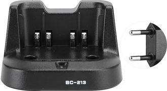 OEM Cargador De Radio Port&aacute;til Bc-213, Ideal Para Radios Ic-v88, Ic-f1000 E Ic-f2000 (enchufe Europeo), Con Funcionamiento Preciso E Indicador Luminoso