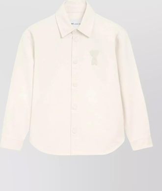 Ami straight shirt collar long sleeves button cuffs