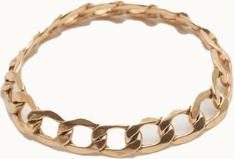 Loren Stewart Womens Havana Chain Ring In Gold