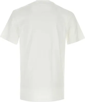 Moschino Mens White Cotton T-Shirt Fantasiabianco Exterior Exterior: T-shirts And Polos
