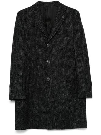 Tagliatore herringbone coat - Grey