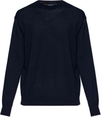 Paul & Shark Wollen trui - Heren - Ronde hals truien - Blauw - L - Wol - Truien & Vesten