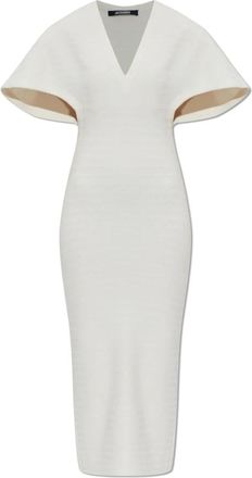 Jacquemus Maille Dress - Dames - Casual kleedjes - Wit - XS - Kleedjes