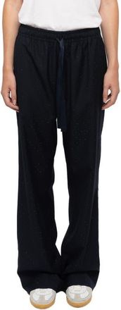 Zadig&Voltaire Poma Strass Relaxed Pants in Encre at Nordstrom, Size 40