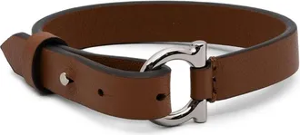 Ferragamo Buckle Leather Bracelet
