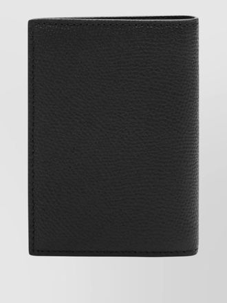 Valentino Garavani bi fold leather wallet textured finish