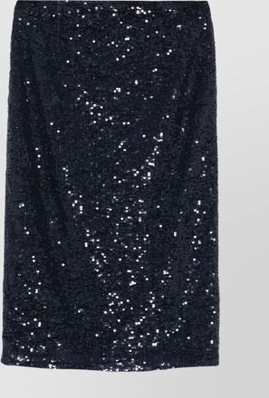 Parosh high-waisted knee-length sequin skirt