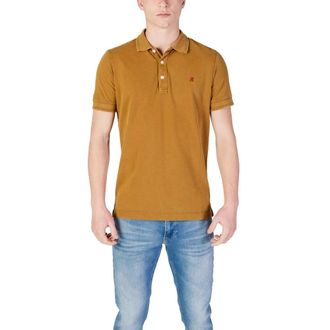 Replay Kortmouw Katoenen Poloshirt - Heren - Polos - Bruin - S - Katoen - Tops