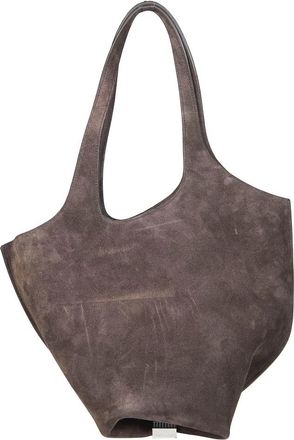 The Attico La Scoop Medium Tote Bag - Dames - Shoppers - Bruin - ONE Size - Leer - Tassen