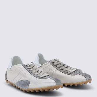 Maison Margiela Suede-Trimmed Leather Sneaker - Multicolor