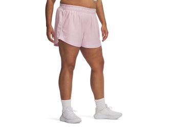 Under Armour Plus Tech Play Up Shorts Womens Shorts Prime Pink/White : 1X, Polyester