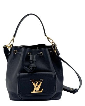 Louis Vuitton Black Calfskin Leather Lockme (Authentic Pre-Loved)
