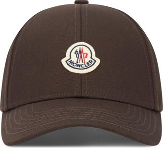 Moncler Cappellino da baseball in gabardine di cotone - - Accessories - Uomo - Marrone - ONE SIZE