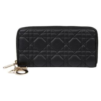 Dior Pre-owned Wallets, female, Black, Size: ONE SIZE Pre-owned Voyager Long Wallet