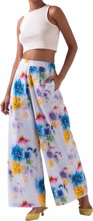 Celina Moon Lana Wide Leg Pants In Blue